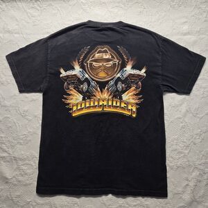 Lowrider Golo Black Graphic Shirt Mens Large Emblem Cholo Y2K Trap Vintage Cholo